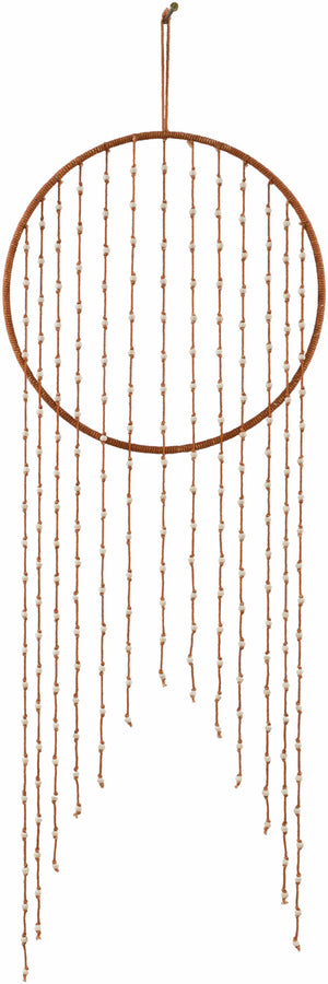 Catayauan Rust Beaded Wall Hanging Decor