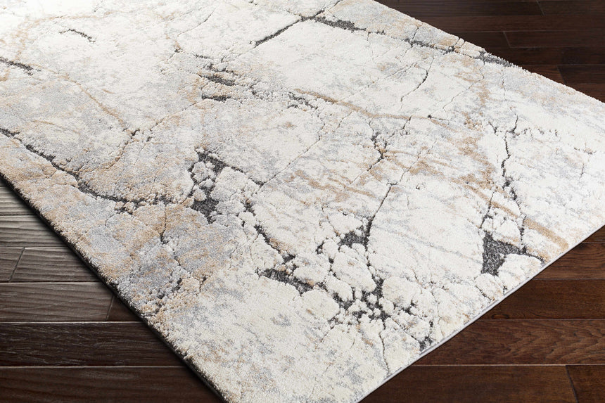 Cavetown Gray Marble Thick Rug