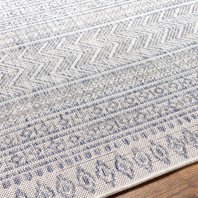 Madras Navy All Over Performance Rug