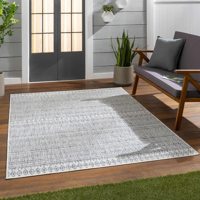 Madras Navy All Over Performance Rug