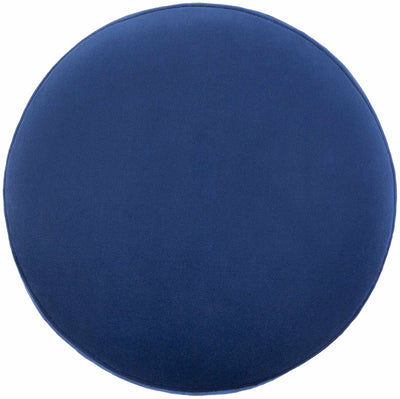 Cabaluay Dark Blue Velvet Ottoman Pouf