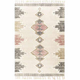 Kingborough Cream/Pink Cotton Area Rug - Clearance
