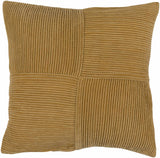 Cade Mustard Square Throw Pillow