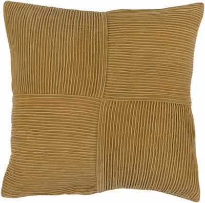 Cade Mustard Square Throw Pillow