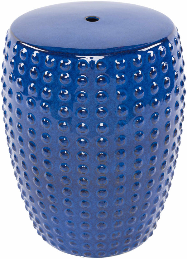 Palu Blue Ceramic Stool