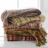 Changling Burnt Orange Throw Blanket