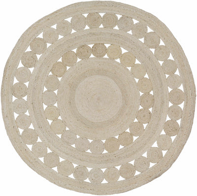 Stafford Bleached Jute Round Rug - Clearance
