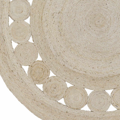 Stafford Bleached Jute Round Rug - Clearance