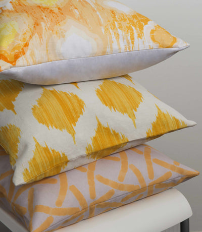 Bryant Yellow Ikat Throw Pillow - Clearance