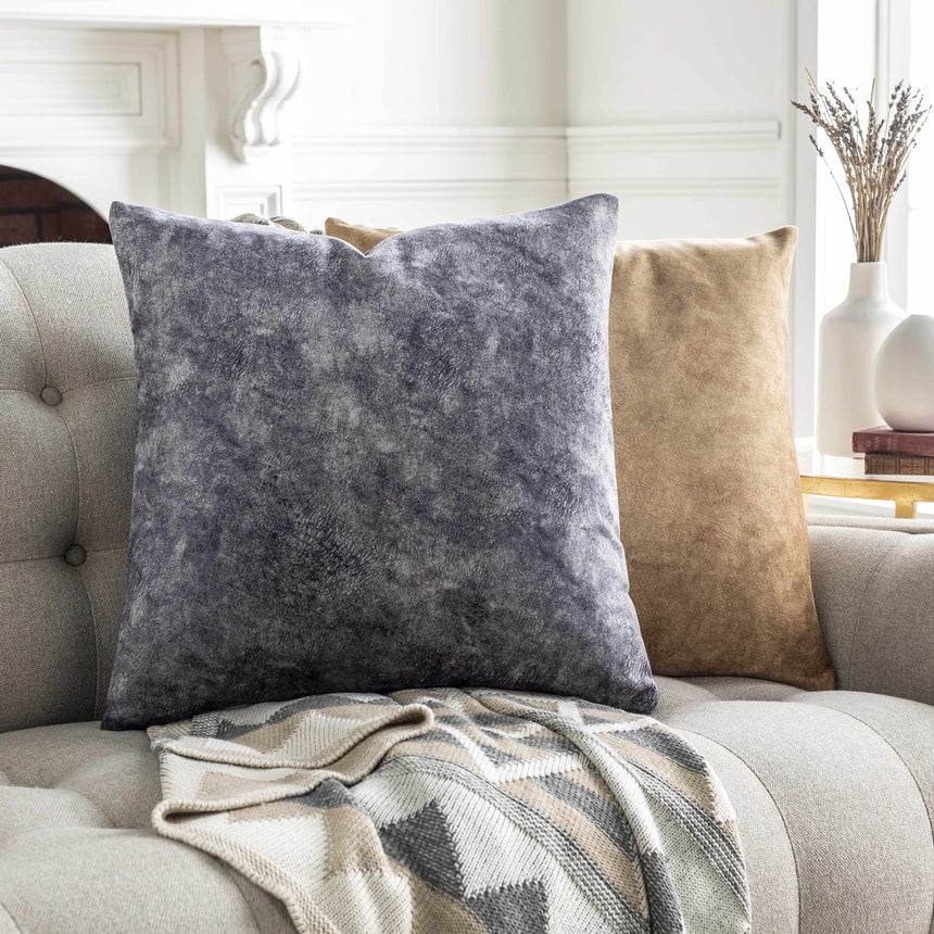 Chalkville Gray Square Throw Pillow - Clearance