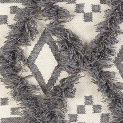 Chapelton Gray Geometric Textured Wall Hanging