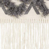 Chapelton Gray Geometric Textured Wall Hanging