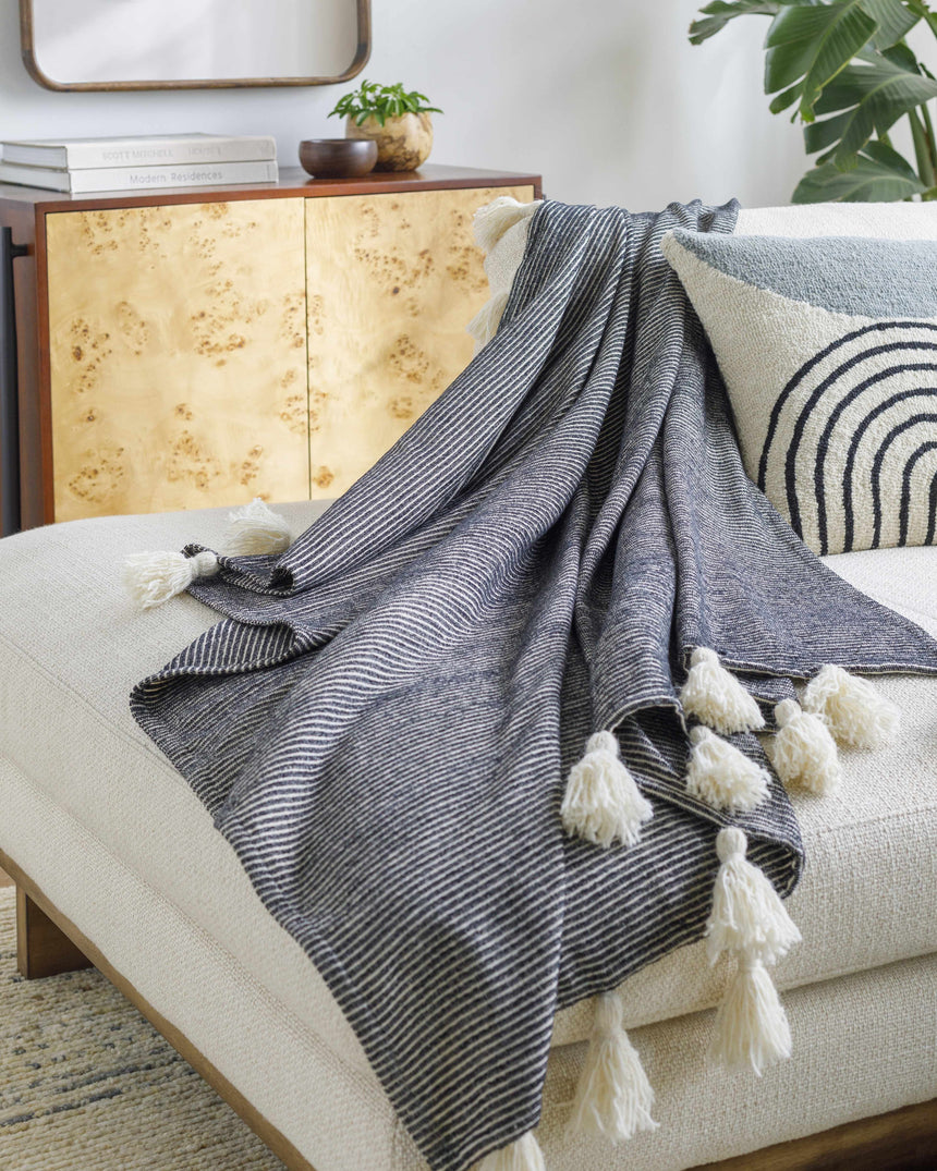 Camabatela Beige Throw Blanket