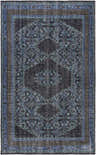 Hand knotted Chesham Clearance Rug in charcoal, dark blue, and teal. Traditional rectangular wool rug. Design-Rectangle-5686