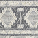 Gakona High-Low Cream&Charcoal Wool Rug - Clearance