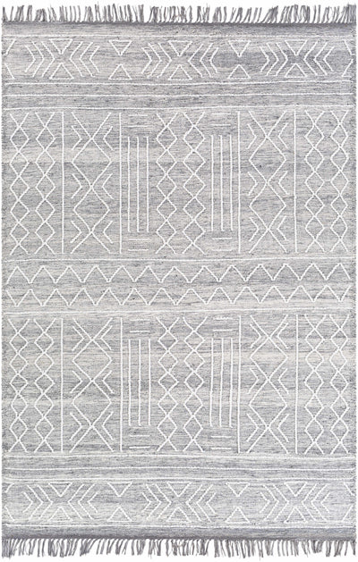 Gray Clintwood Wool Tassel Carpet - Clearance
