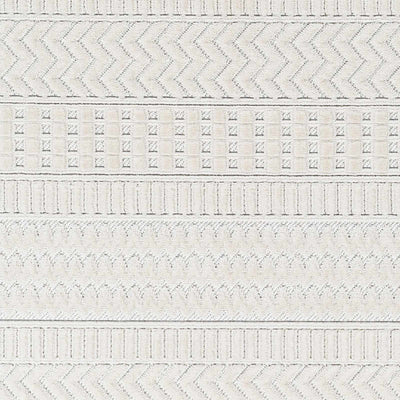 Cira Textured Fringed White Rug - Limited Edition