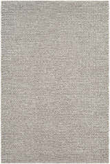 Close-up of the hand woven Cirencester Area Rug. Ivory and medium gray natural fiber rug with a contemporary design. Design-Rectangle-576