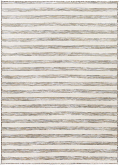 Bongaree Gray Striped Outdoor Carpet - Clearance