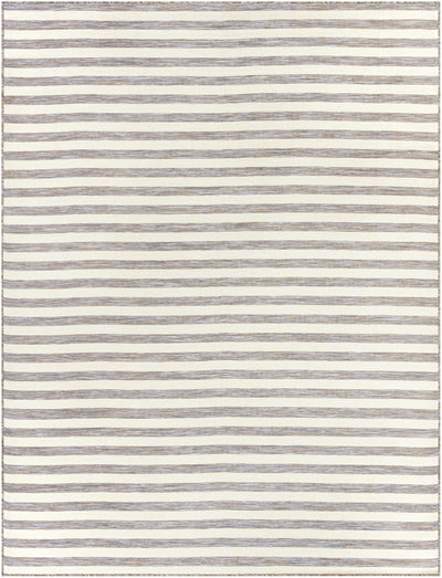 Bongaree Gray Striped Outdoor Carpet - Clearance