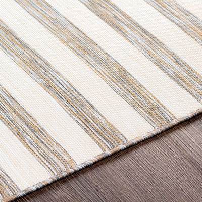 Bongaree Gray Striped Outdoor Carpet - Clearance