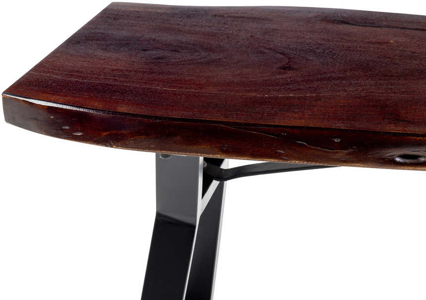 Chimalapa Rustic Dark Wood Bench - Clearance