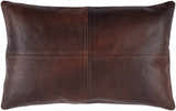 Colman Dark Brown Square Throw Pillow
