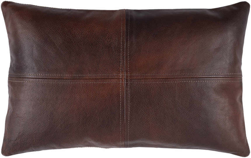 Colman Dark Brown Square Throw Pillow