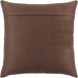 Colman Dark Brown Square Throw Pillow