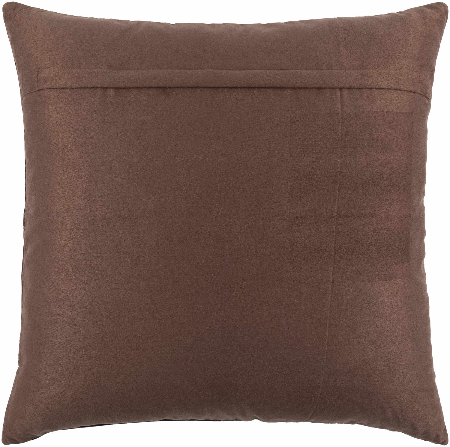 Colman Dark Brown Square Throw Pillow