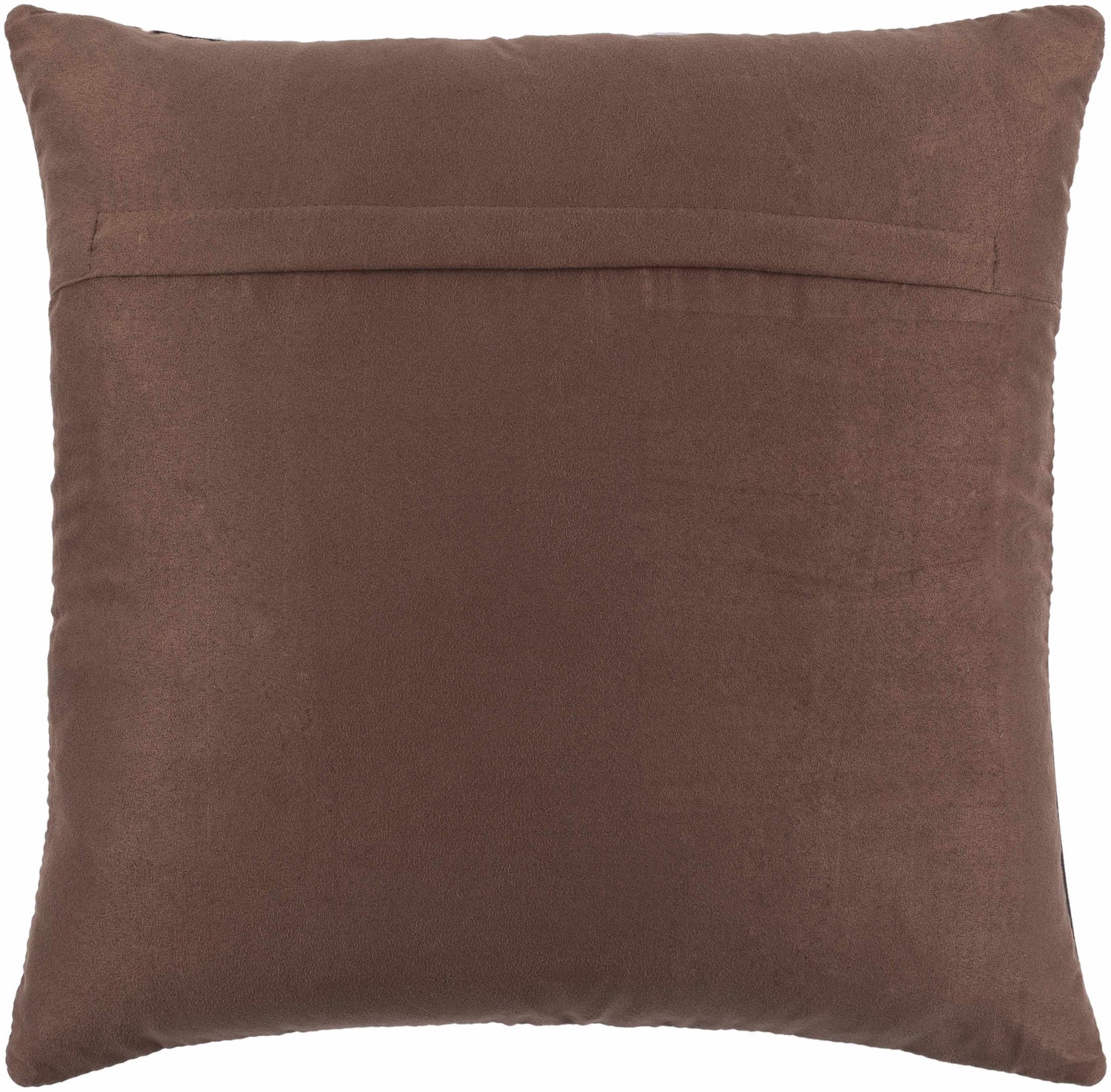 Colman Dark Brown Square Throw Pillow