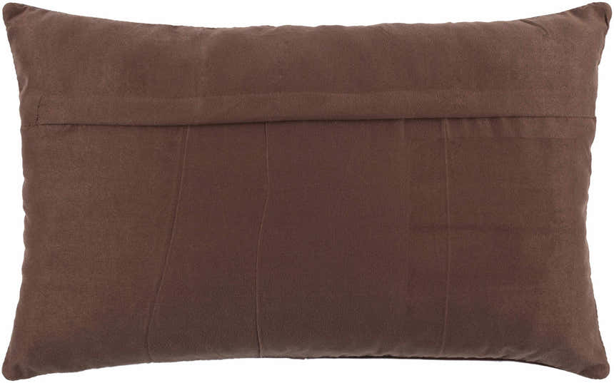 Colman Dark Brown Square Throw Pillow
