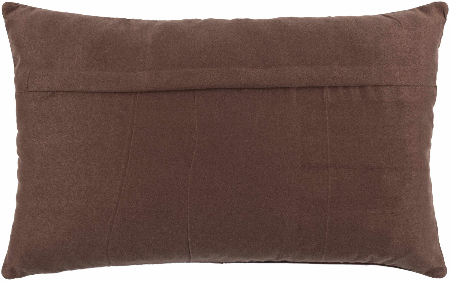 Colman Dark Brown Square Throw Pillow