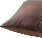 Colman Dark Brown Square Throw Pillow