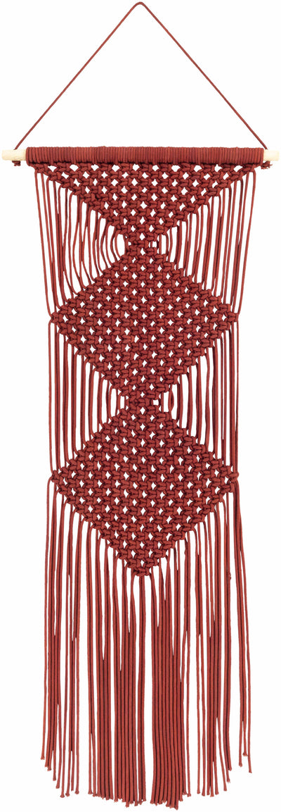 Columbio Rust Macramé Wall Hanging Decor