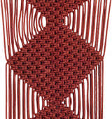 Columbio Rust Macramé Wall Hanging Decor - Clearance
