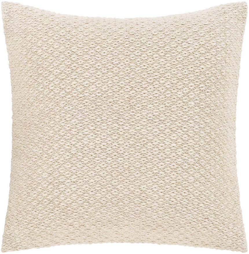 Coaling Ivory Square Throw Pillow