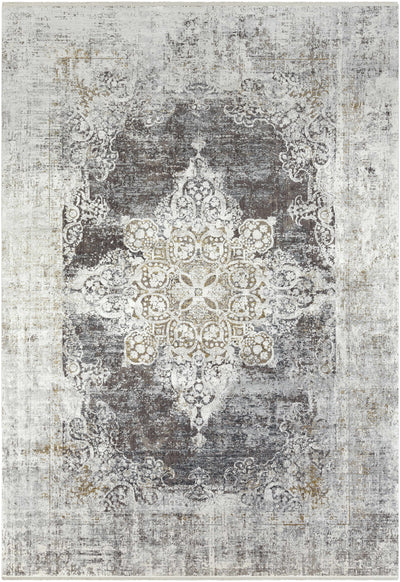 Calion Distressed Charcoal Luxury Area Rug