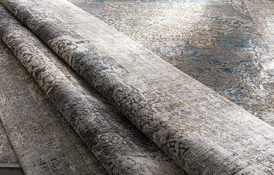 Calion Distressed Charcoal Luxury Area Rug