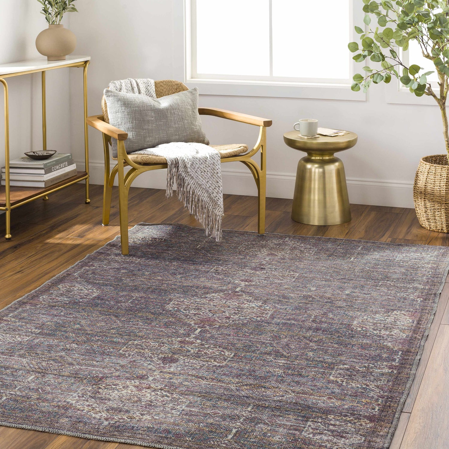 Calantac Washable Printed Jute Rug - Clearance