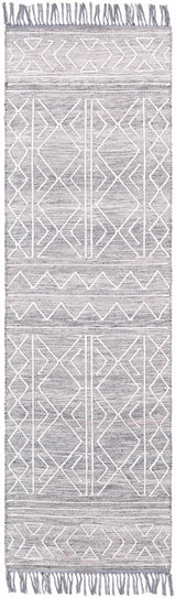 Gray Clintwood Wool Tassel Carpet - Clearance