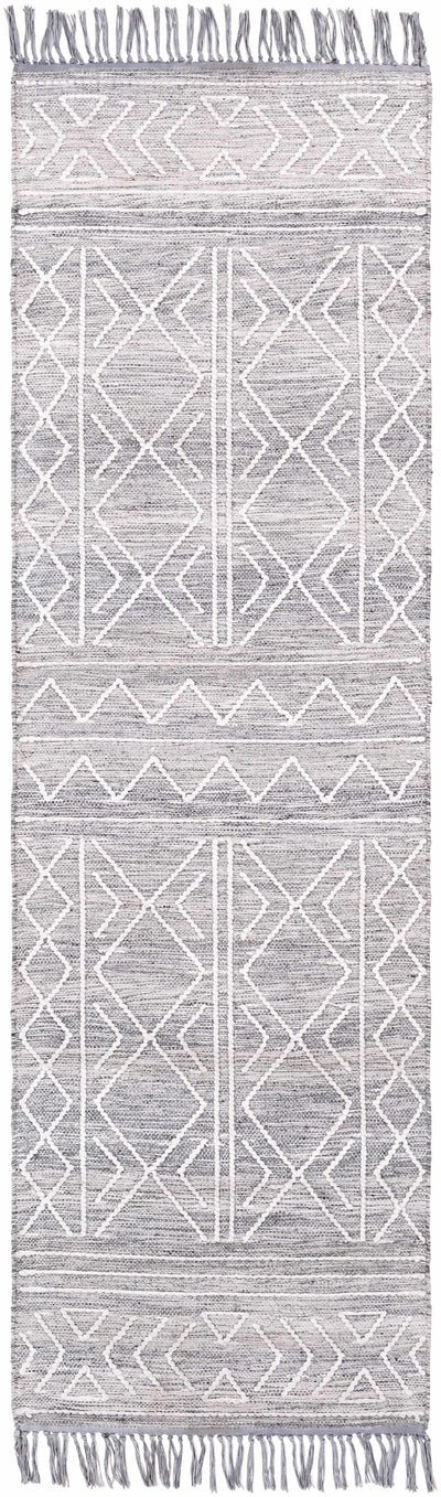 Gray Clintwood Wool Tassel Carpet - Clearance