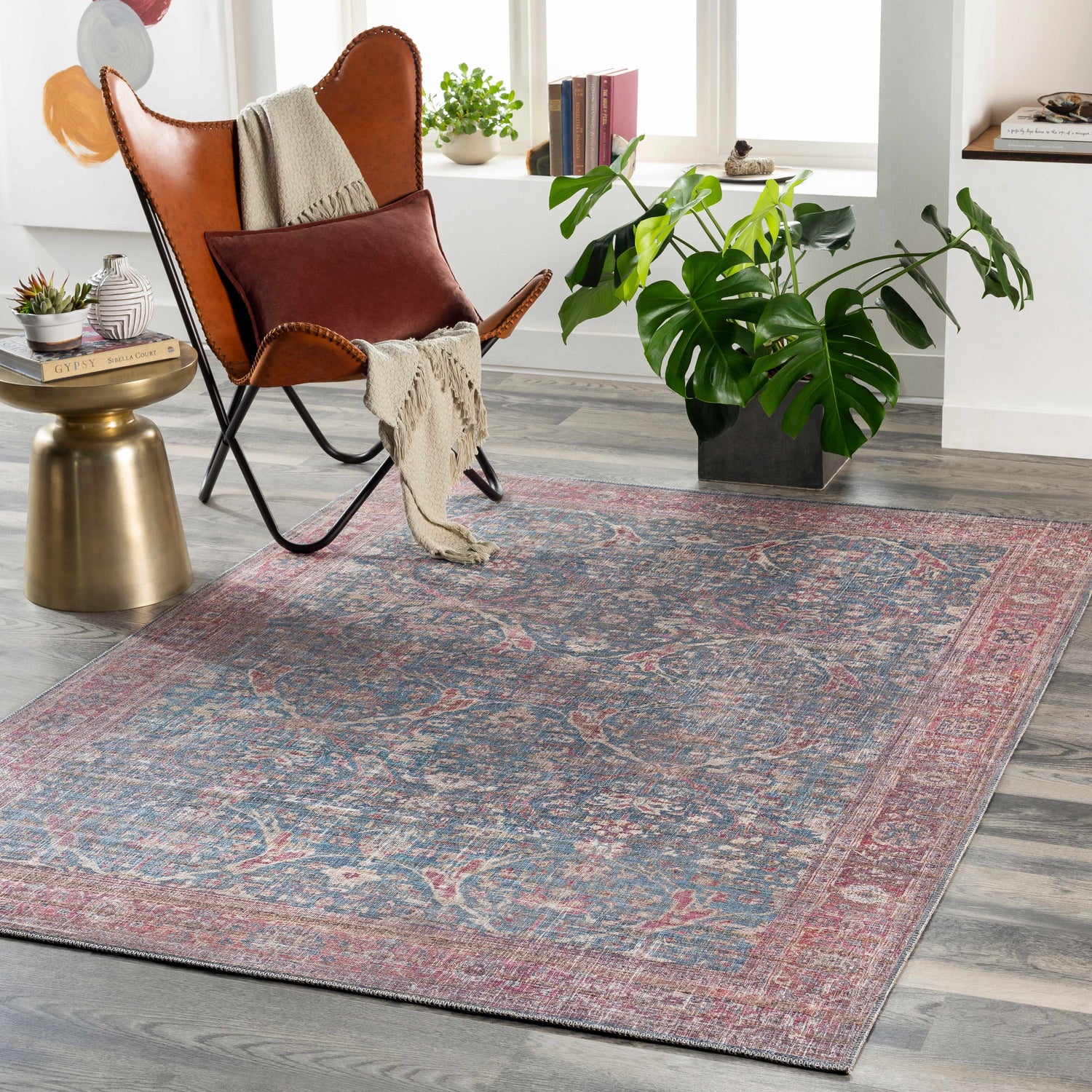 Clarin Washable Area Rug - Clearance