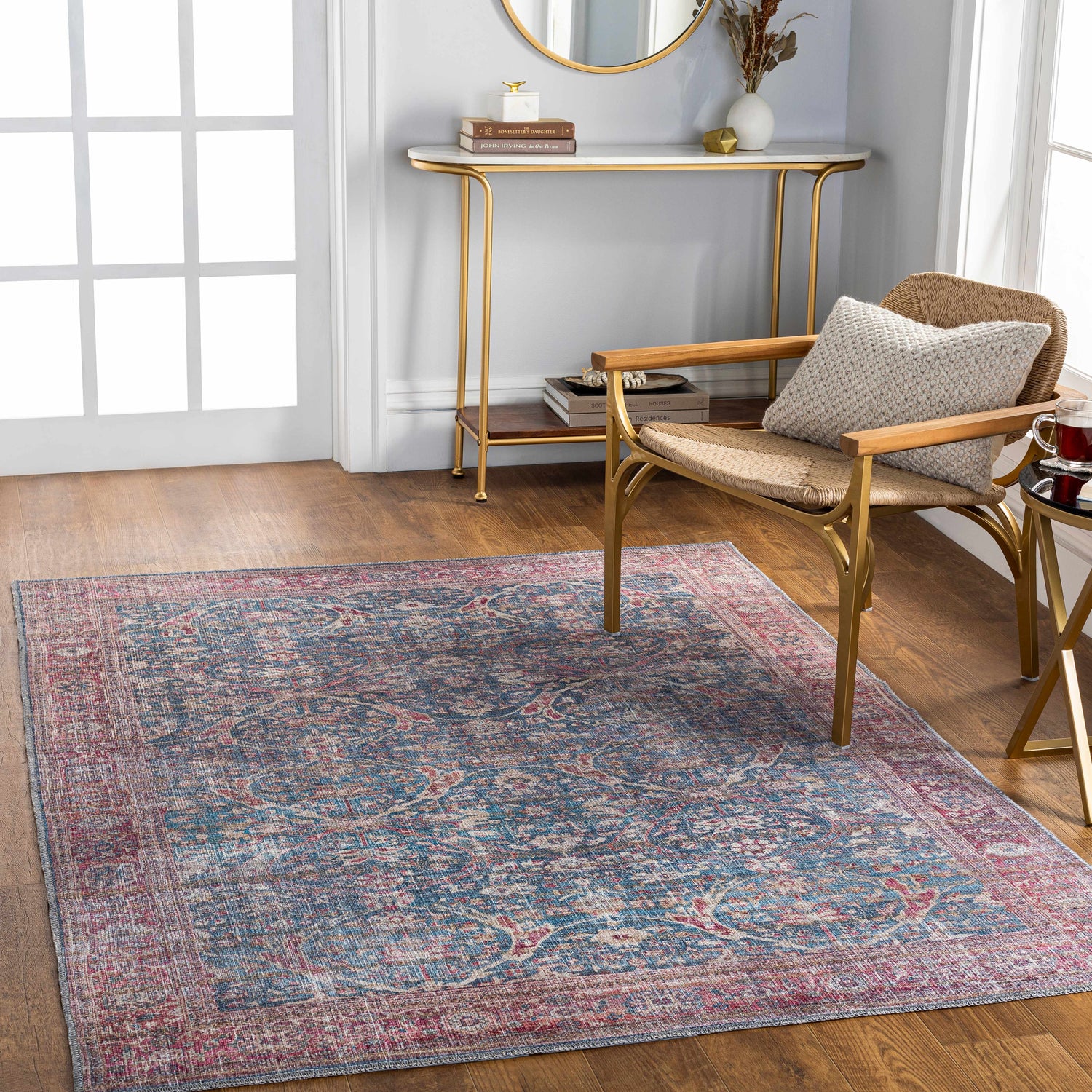 Clarin Washable Area Rug - Clearance