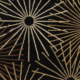 Clover Black Modern Wool Rug