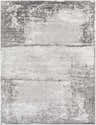Close-up of the Coombs Area Rug: charcoal, gray, and light gray abstract pattern with horizontal lines. Design-Rectangle-710102