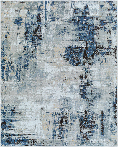 Campsall Abstract Blue Rug