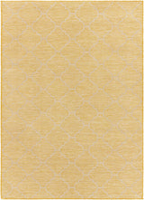 Unique Outdoor Trellis Area Rug, Mustard Yellow - Clearance