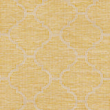 Unique Outdoor Trellis Area Rug, Mustard Yellow - Clearance