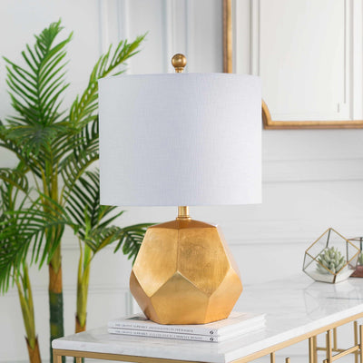 Coleford Gold Geometric Table Lamp